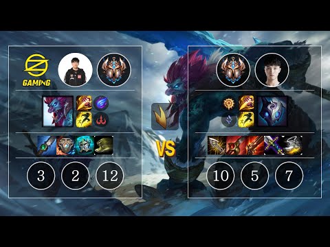 OZ BroCColi Trundle vs XLB Kindred Jungle - KR Challenger Patch 10.11