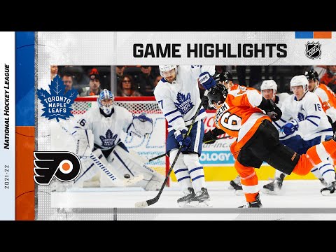 Maple Leafs @ Flyers 11/10/21 | NHL Highlights