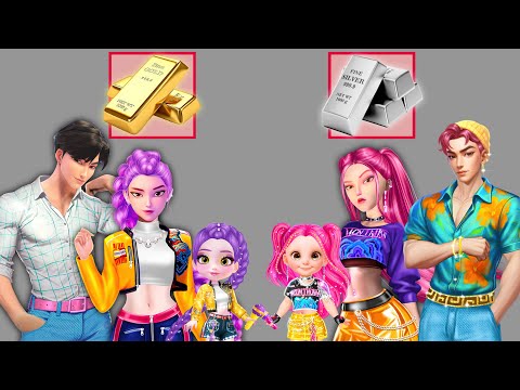 Epic Glow Up! K-Pop Demon Hunters x Gold vs Silver Fashion Transformation