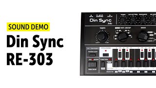 Video thumbnail for Din Sync RE-303 Sound Demo (no talking) by Bonedo Synthesizers