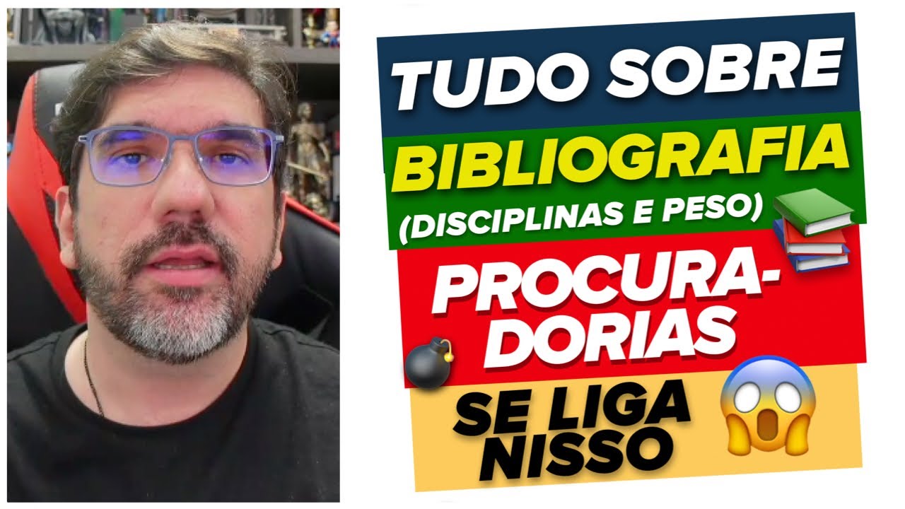 🔴😱 TUDO SOBRE BIBLIOGRAFIA (DISCIPLINAS E PESO) PARA CONCURSOS DE PROCURADOR | PROF UBIRAJARA 🔴