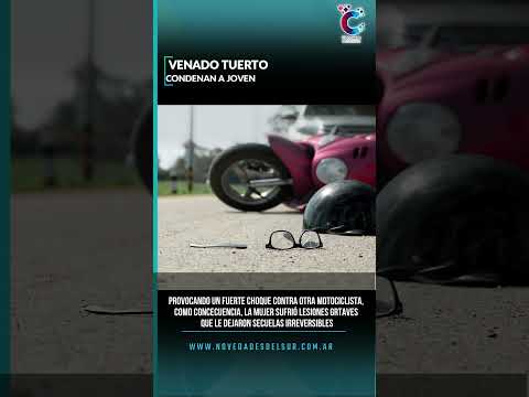 🚨 Venado Tuerto: condenaron a un joven que atropelló a una mujer cuando tenía 16 años.