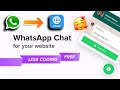 How To Add WhatsApp Click To Chat On Any Website | WhatsApp Chat To The Website In  Simple Steps