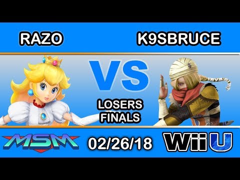 MSM 135 - Razo (Peach) Vs. K9sbruce (Diddy Kong) Losers Finals - Smash 4