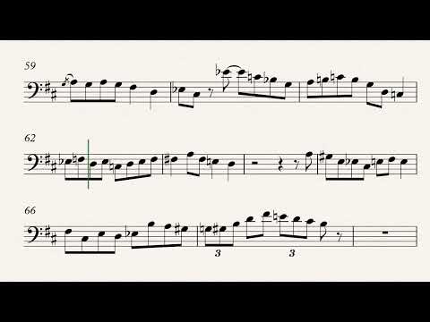 Wave Trombone Play along Sheet Music