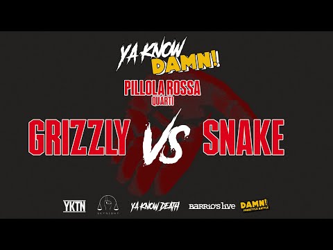 Ya know damn - Pillola rossa : Grizzly VS Snake - quarti di finale  - @Barrio's Live (MI)