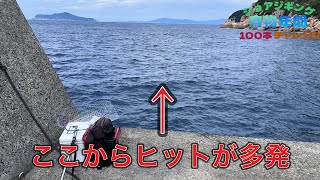 高知のスーパー堤防先端でヒットが多発！【ショアジギング青物年間100本チャレンジ#132】