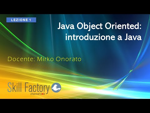 Java Object Oriented: introduzione a java - Lezione 1