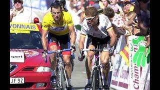 Tour de France 2001 - stage 14 - Uninspected winner, Jalabert celebrated in the Polka Dot Jersey