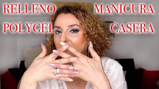 Cómo hago el relleno o el refill para mi manicura de polygel!!!! #rellenomanicura #refillpolygel