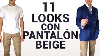 Cómo combinar un pantalón Beige de Informal a Formal