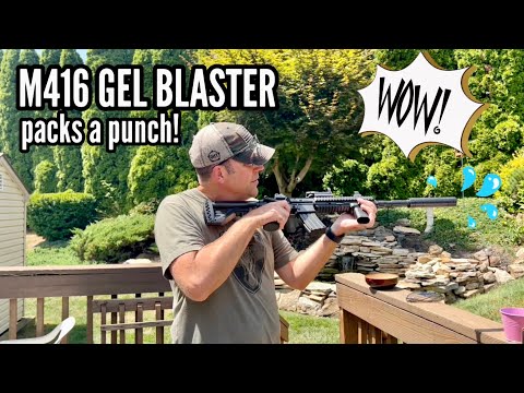 M416 GEL BLASTER REVIEW - THIS THING PACKS A PUNCH!