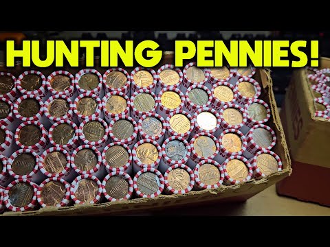 COIN ROLL HUNTING PENNIES!!! ($50 PENNY HUNT)