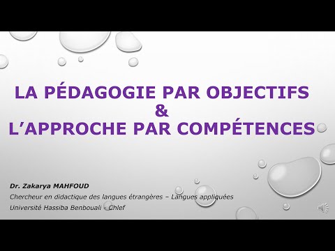La Pédagogie par Objectifs & l’Approche par Compétences 📚