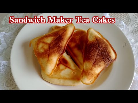 5 Minutes Spongy Vanilla Cakes In Sandwich Maker By Qazi Food Secrets|Tea Cake Recipe Without Oven