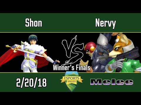 ESV Melee Biweekly #2 - Shon (Marth) vs Nervy (Falcon, Fox) - Winner's Finals