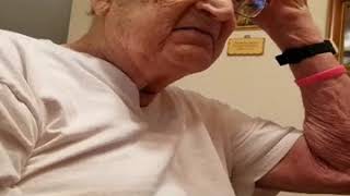 MY 98 YEAR OLD DAD&#39;S REACTION WHEN HE FINDS OUT HOW OLD HE REALLY IS! (WARNING:FOUL LANGUAGE)