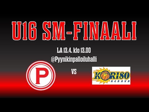 U16 SM-finaali Pyrintö - Kori80 13.4.2019