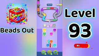 Beads Out Level 93 Walkthrough 🧩✨ | Tricky Bead Puzzle Solution | Go Answer