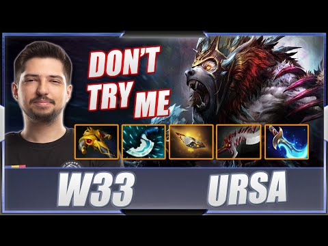 W33 - Ursa | TRYING BEST CARRY HERO IN MID | New Pro Immortal MMR Dota 2 Gameplay | Dota Beast