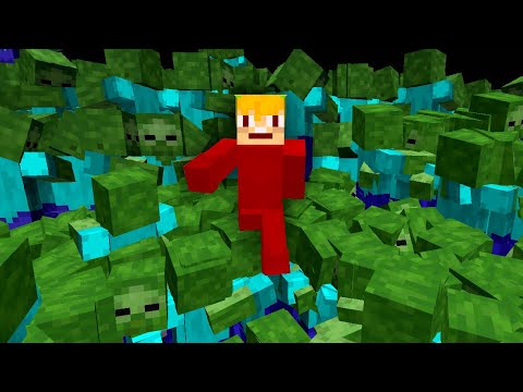 Insane Minecraft Challenge: Mobs Explode with Damage!
