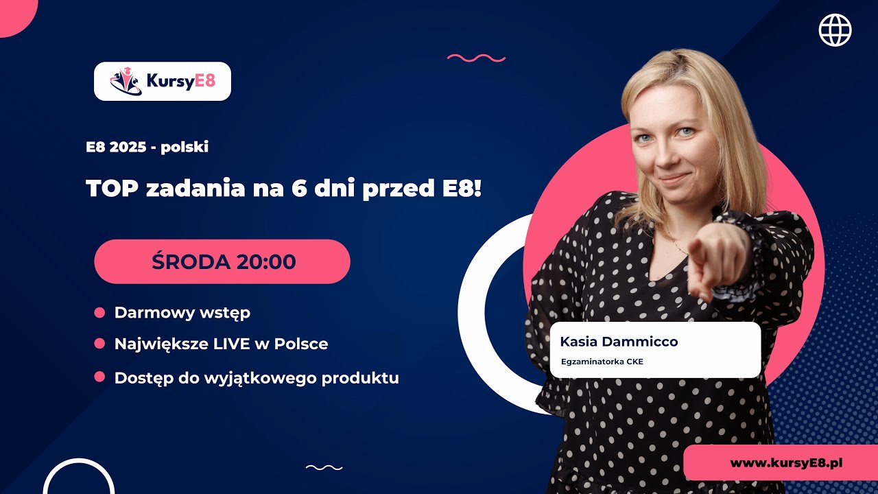 TOP zadania na 6 dni przed E8!