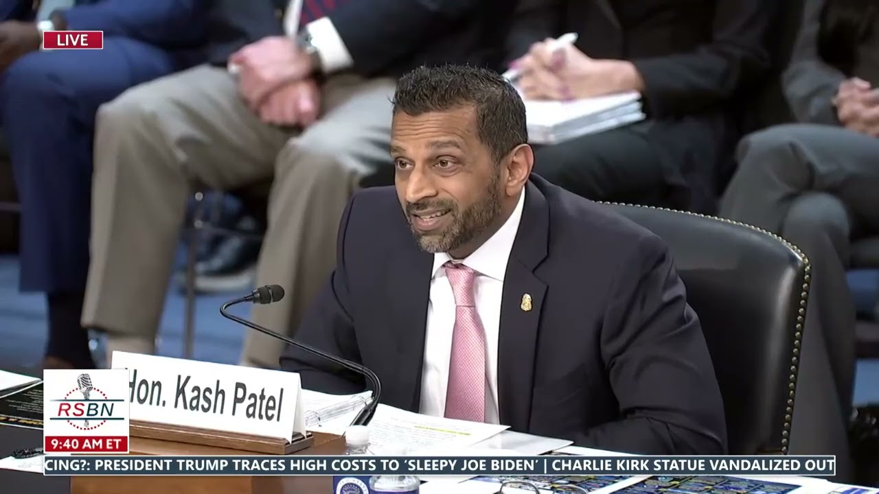 FULL SPEECH: Director Patel Delivers Fiery Opening Statement at Senate Oversight Hearing - 09/15/25