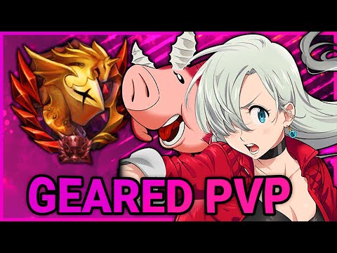 BLUE ELIHAWK TAKES OVER PVP?! GEARED PVP [ Seven Deadly Sins Grand Cross ]