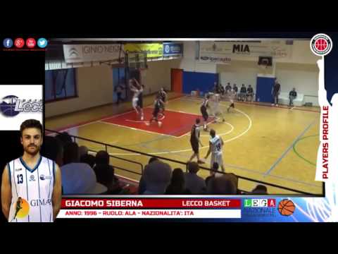 Players Profile - 2016-2017 - Giacomo Siberna - Lecco Basket