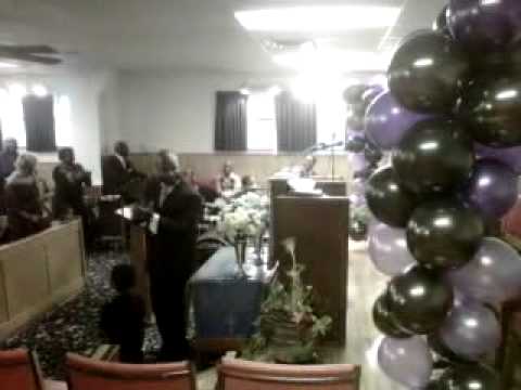 Antonio Brown, Jr. (7 years old) praise break with Pastor Rudolph Stansfield