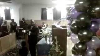 Antonio Brown, Jr. (7 years old) praise break with Pastor Rudolph Stansfield