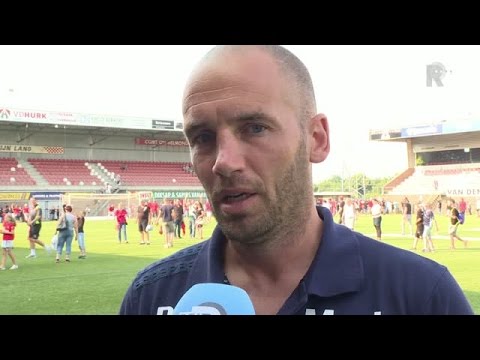 Mitchell van der Gaag na afloop van Helmond Sport - Excelsior