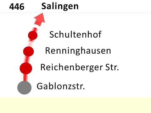 DSW21 Ansagen Bus 446 Hombruch - Salingen