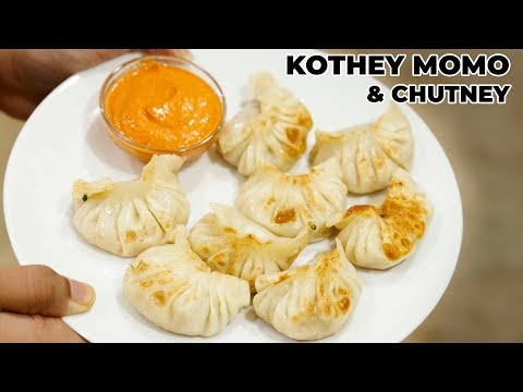 Kothey Momo & Chutney Combo - NO STEAMER , NEPALI VEG MOMOS RECIPE - CookingShooking