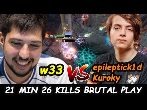 21min 26 KILLS W33 [Leshrac] vs New Virtus Pro Carry epileptick1d , Kuroky Dota 2 7.22 Gameplay