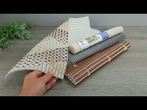 Incredibly beautiful ideas from a PVC rug. Luxurious DIY baskets