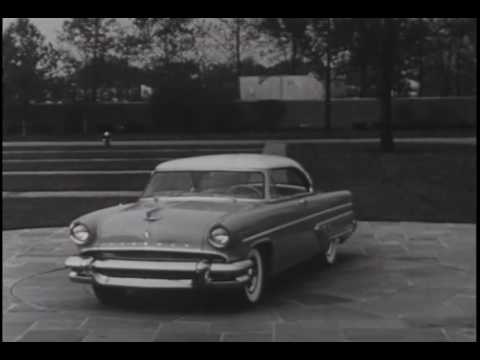 Thumbnail for Lincoln Capri drives out of Ford HQ 1955 by Wheelbase, rall, Packard, Car