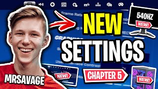 MrSavage Reveals NEW Settings Fortnite Chapter 5! (UPDATED 2024)
