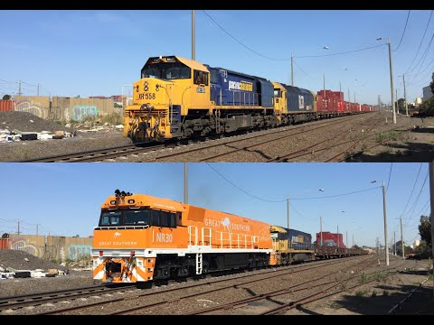 NR30 - NR76 on 3XM4 to Melbourne + XR558 - BL33 on 7902v Mildura Fruity - 20/11/2019