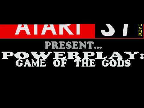 ATARI ST Powerplay the Game of the Gods INTRO LOGO GAME DEMO From ST Review MAGAZINE STE