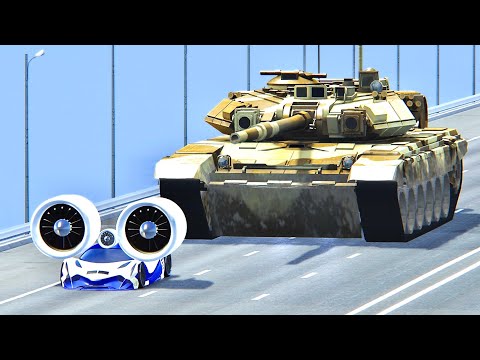 Devil Sixteen with Turbine KIT vs Tank Monster Engine - Drag Race