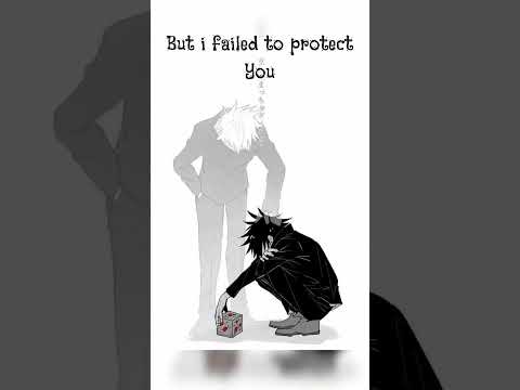 MEGUMI AND GOJO'S STORY🙂🦋 #jujutsukaisen #jjk #gojo #megumi #megumifushiguro #sad #anime #shorts#fyp