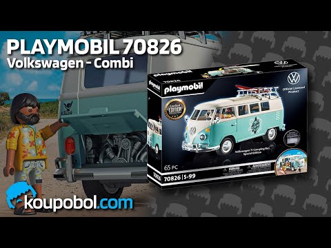 Vidéo PLAYMOBIL Volkswagen 70826 : Volkswagen T1 Combi - Édition spéciale