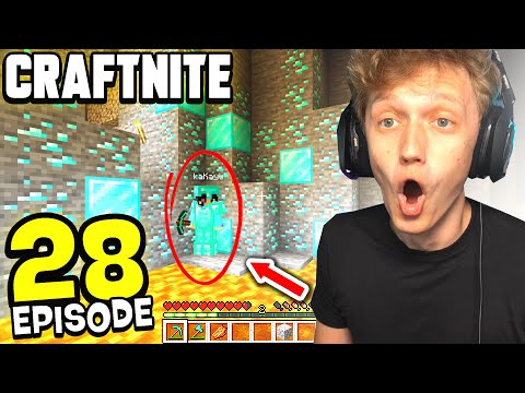 Craftnite: Episode 28 - DIAMOND MINING RACE AGAINST MY GIRLFRIEND... (best mining strategy)