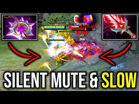 SILENT MUTE & SLOW..!! Nullifier + Bloodthron Phantom Lancer Pro Juke by Monet 7.21c | Dota 2