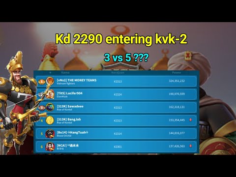 RoK kd 2290 entering kvk-2 | Who is strongest?