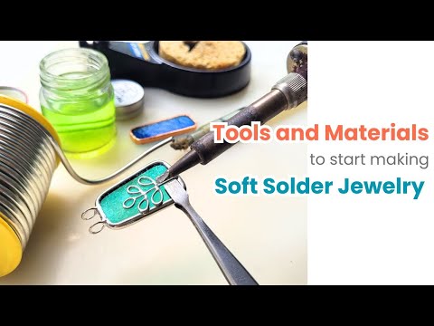 Basic tools and materials needed for soft soldering jewelry | stained glass | Beginner Guide