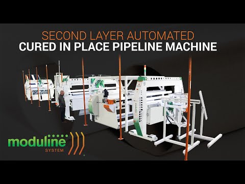 Automatisierte Zweilagen-Rohrleitungsmaschine für die Aushärtung an Ort und Stelle - Moduline
