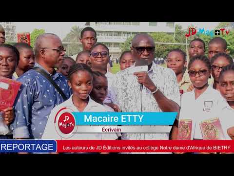 Café Littérature: Les auteurs de JD Éditions, face aux élèves Collège Notre Dame d'Afrique