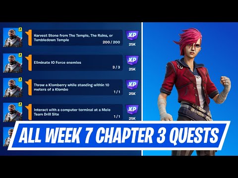 Fortnite Week 7 Season Quests Challenges Guide - How to complete Week 7 Season Quests in Chapter 3